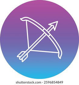 Archery vector icon. Can be used for printing, mobile and web applications.