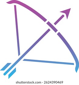 Archery vector icon. Can be used for printing, mobile and web applications.