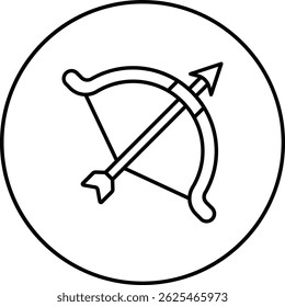 Archery vector icon. Can be used for printing, mobile and web applications.