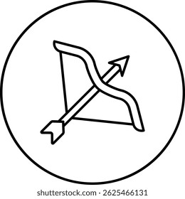 Archery vector icon. Can be used for printing, mobile and web applications.