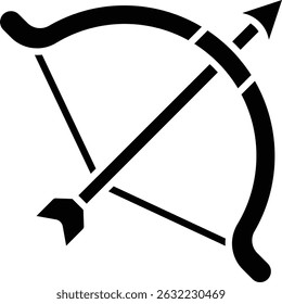 Archery vector icon. Can be used for printing, mobile and web applications.