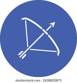Archery vector icon. Can be used for printing, mobile and web applications.