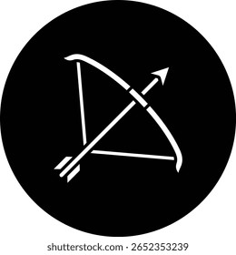 Archery vector icon. Can be used for printing, mobile and web applications.