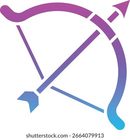 Archery vector icon. Can be used for printing, mobile and web applications.
