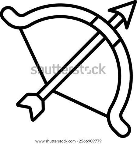 Archery vector icon. Can be used for printing, mobile and web applications.