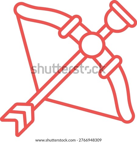 Archery vector icon. Can be used for printing, mobile and web applications.