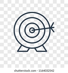 Archery vector icon isolated on transparent background, Archery logo concept