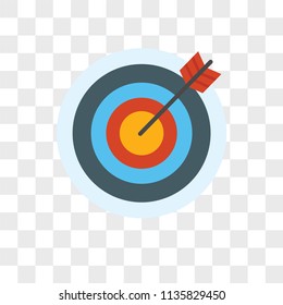 Archery vector icon on transparent background, Archery icon