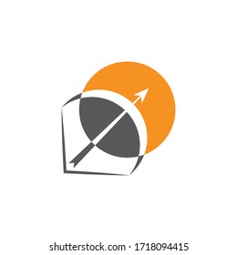 Archery vector illustration icon Template design