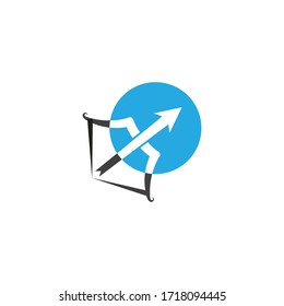 Bogenvektorgrafik-Symbol Vorlage Design