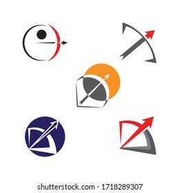 Bogenvektorgrafik-Symbol Vorlage Design
