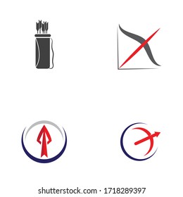 Archery vector illustration icon Template design