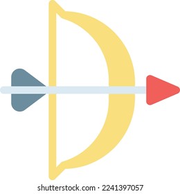 archery Vector illustration on a transparent background. Premium quality symmbols. Line Color vector icons for concept and graphic design.