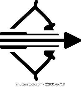 archery vector illustration on a transparent background.Premium quality symbols.Glyphs vector icons for concept and graphic design.