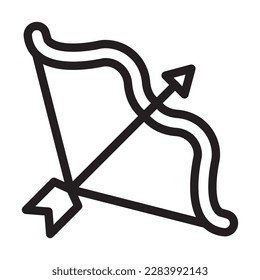 Archery Vector Line Icon Design