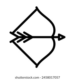 archery Vector Line Icon Design
