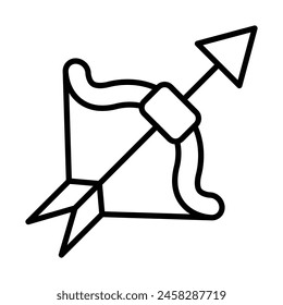 Archery Vector Line Icon Design