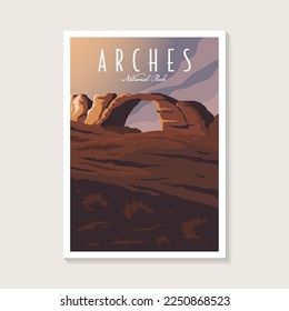 Afiche del Parque Nacional de Arches