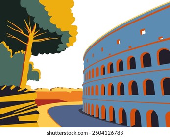 Arches of Rome, Italien. Italienische Architektur. Antike Stadt.