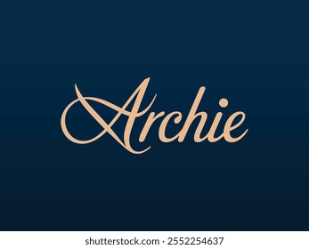 Archie Custom Signature Vector, Vector Signature Logo for Archie 