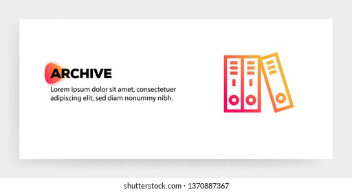 ARCHIEVE ICON CONCEPT