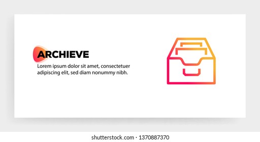 ARCHIEVE ICON CONCEPT