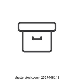Archieve icon Thin outline art symbol