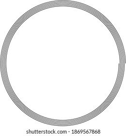 Archimedean - Arithmetic abstract spiral, swirl, twirl set on white. Volute, helix, cochlear shape(s)