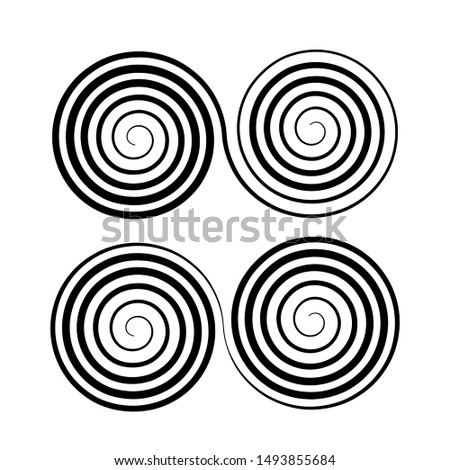 Archimedean double helix. simple decorative symbol. flat vector illustration isolated on white background