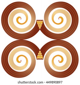 Archimedean spiral as background