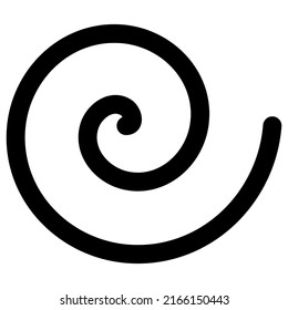 Espiral de arquimedean. Elemento de diseño giratorio, giratorio