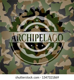 Archipelago on camouflaged pattern
