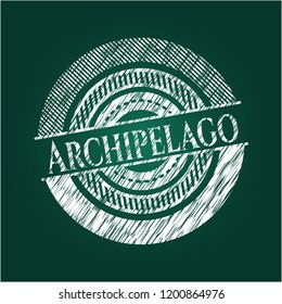Archipelago written with chalkboard texture