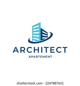 Architech Construction Solutions Vector Logo Template. Architect Construction Idea