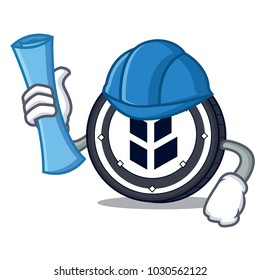 Architect bancor coin character cartoon