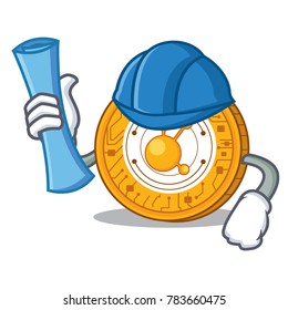 Architect BitConnect coin character cartoon