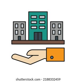 Architect, business colored icon. Simple color element illustration. Architect, business concept outline symbol design from medical set. Can be used for web and mobile on white background
