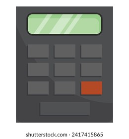 Vector de dibujos animados de icono de calculadora de arquitectos. Decoración de planos. Gráfico de lápiz