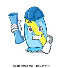 Architect candy character cartoon style