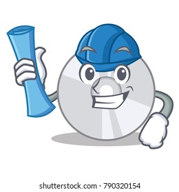 Architect CD character cartoon style