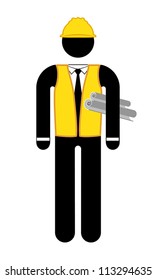 architect character, vector