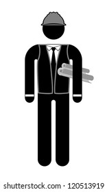 architect character, vector