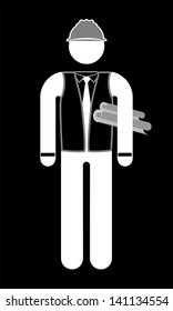 architect character, vector