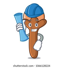 Architect cloves character cartoon style