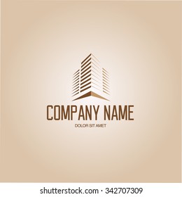 Architect Construction Building Idea - Vector Logo