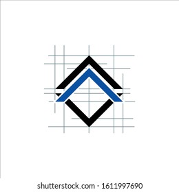 architect and construction home design logo vector symbol graphic concept