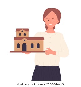 Architect of construction industry. Building engineering, professional technician builder isolated illustration