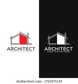 Architect Construction Logo Design Vector Stock Vector (Royalty Free ...