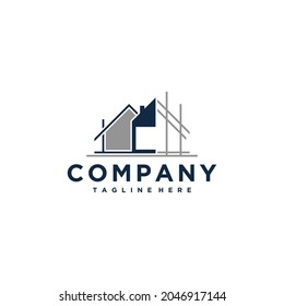 Architect and Construction vector logo template.