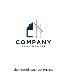 Architect and Construction vector logo template.